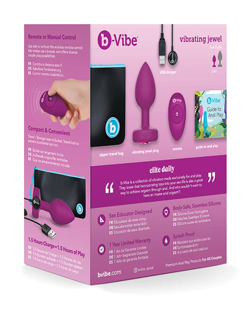 B-vibe Remote Control Vibrating Jewels - GreatEagleInc