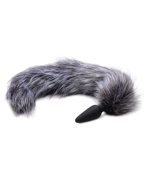 Tailz Snap On Silicone Anal Plug W/3 Interchangeable Tails - Asst Colors - GreatEagleInc