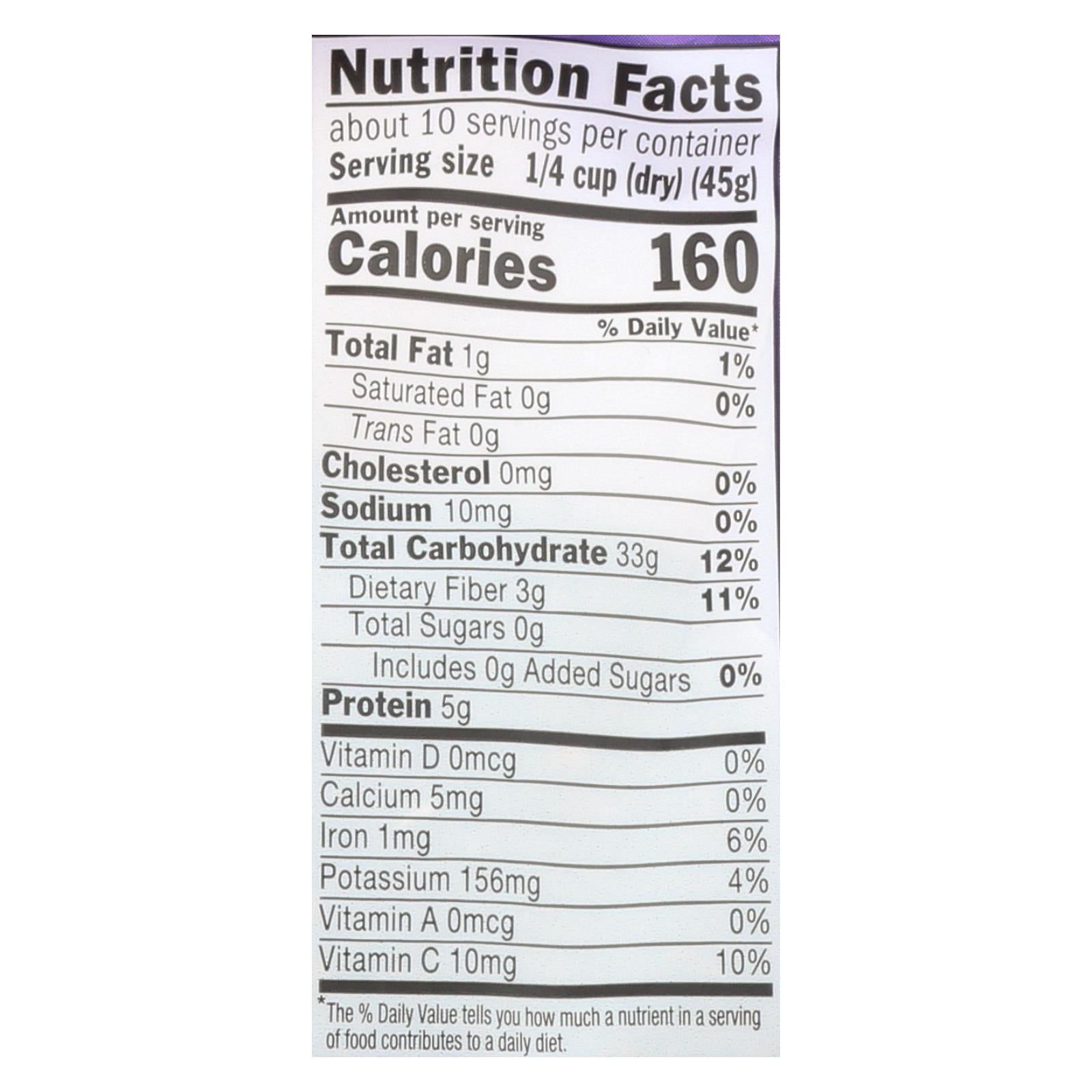 Lundberg Family Farms Organic Rice - Black Pearl - Case Of 6 - 1 Lb. - GreatEagleInc