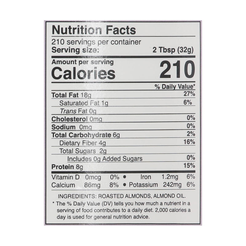 East Wind Almond Butter - Smooth - 15 Lb. - GreatEagleInc