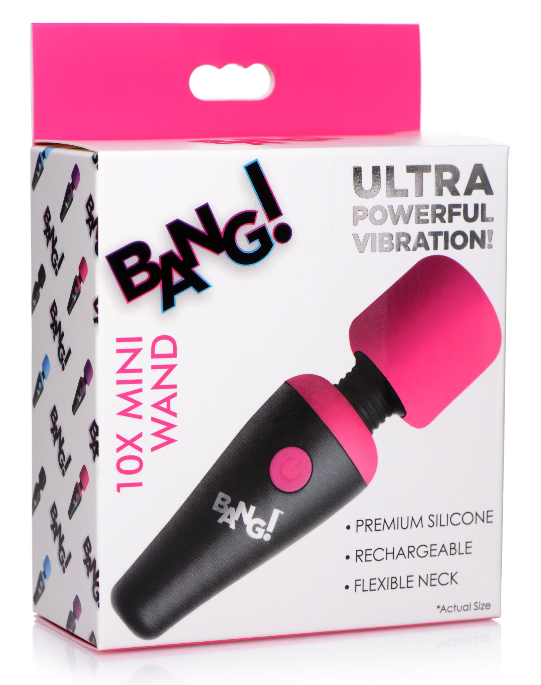 Bang - 10x Vibrating Mini Silicone Wand - GreatEagleInc