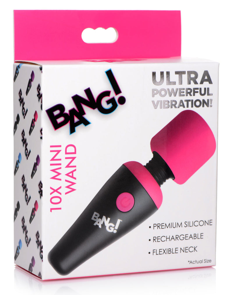 Bang - 10x Vibrating Mini Silicone Wand - GreatEagleInc