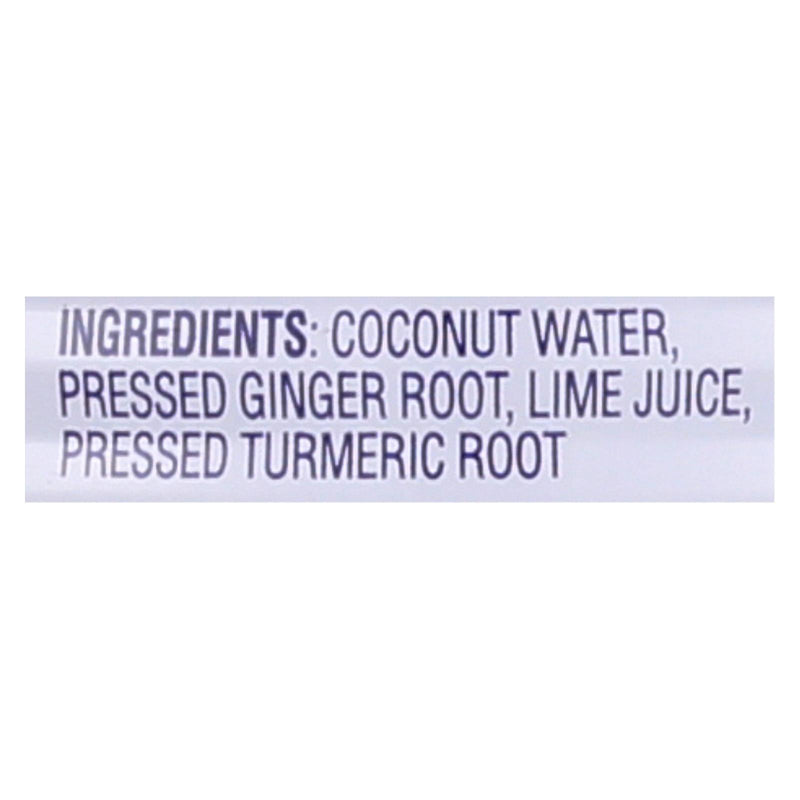 C2o - Pure Coconut Water - Ginger Lime And Tumeric - Case Of 12 - 17.5 Fl Oz. - GreatEagleInc