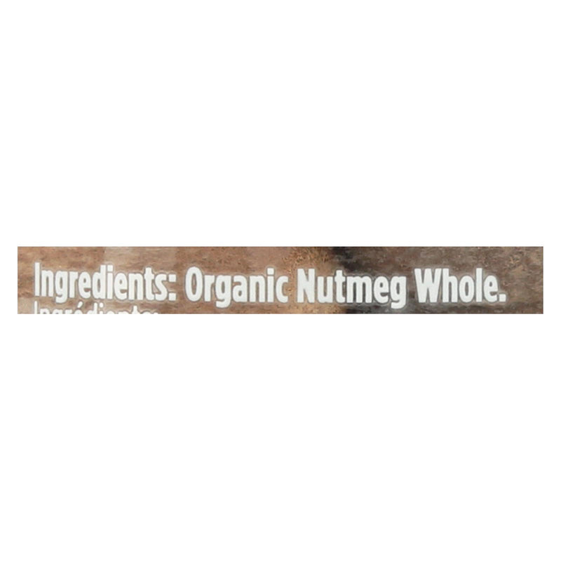 Spicely Organics - Organic Nutmeg - Whole - Case Of 3 - 1.4 Oz. - GreatEagleInc
