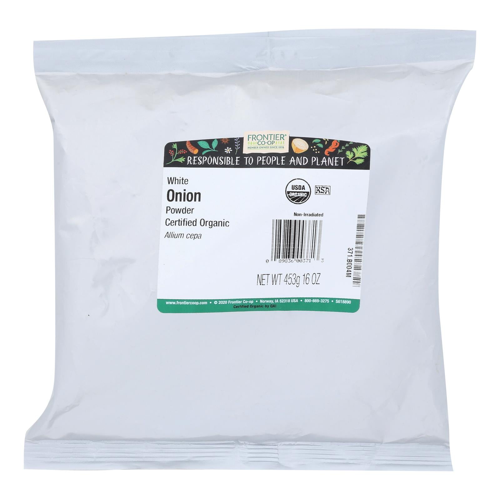 Frontier Herb Onion Organic Powder - Single Bulk Item - 1lb - GreatEagleInc