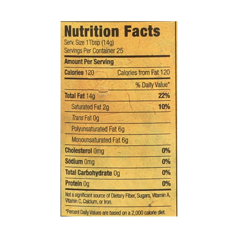 Napa Valley Naturals Organic Cold Pressed Sesame Oil - Case Of 12 - 12.7 Fl Oz. - GreatEagleInc