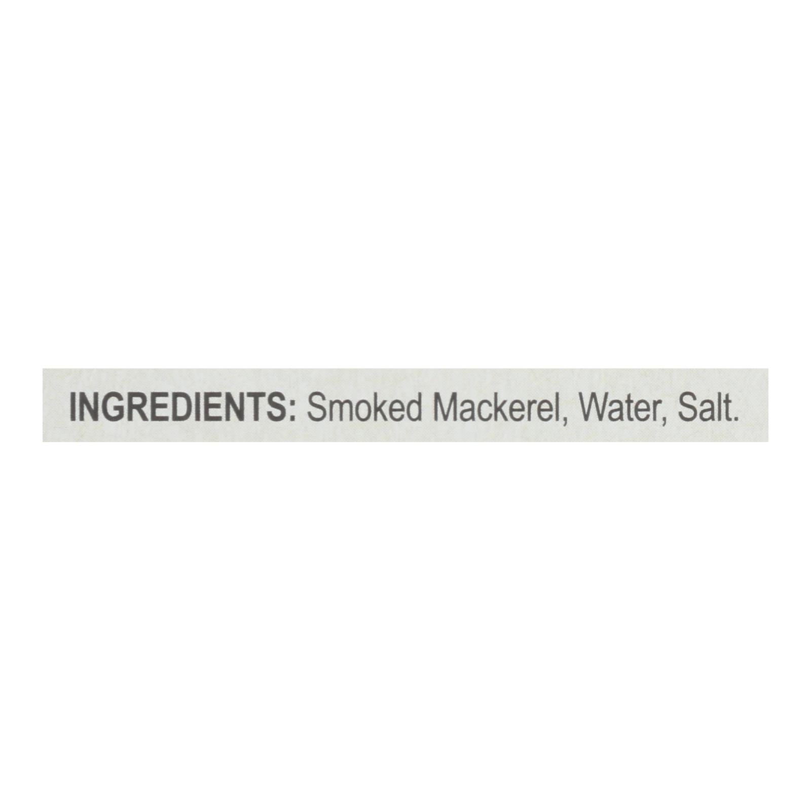 Bar Harbor - Mackerel Fillets Wild Smoked - Case Of 12-6.7 Oz - GreatEagleInc