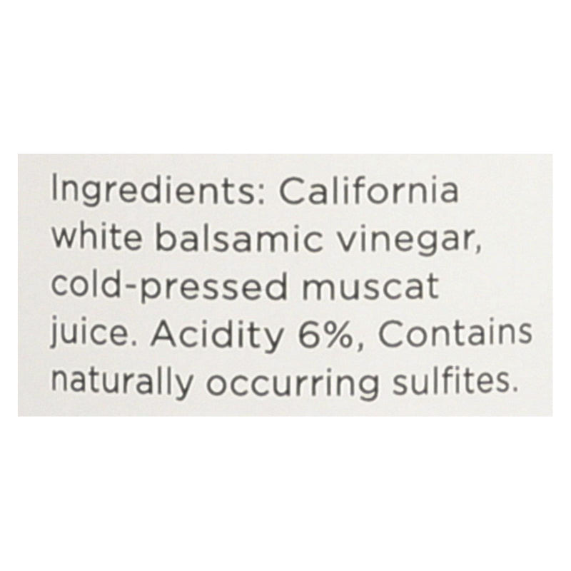 O Olive Oil California White Balsamic Vinegar - Case Of 6 - 10.1 Fz - Home & Garden