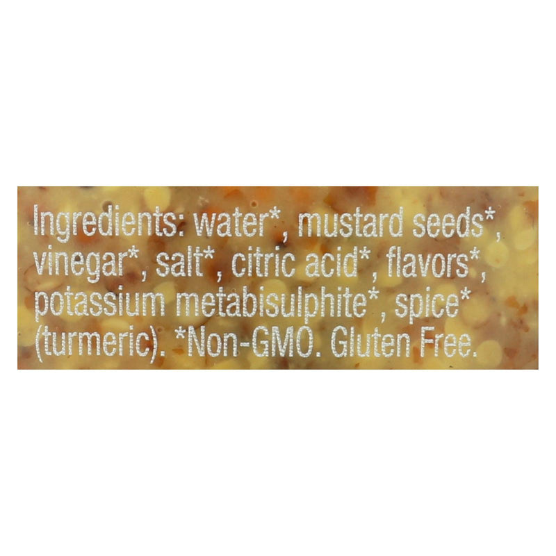 Bornier - Mustard - Whole Grain - Case Of 6 - 7.4 Oz. - Eco-Friendly Home & Grocery