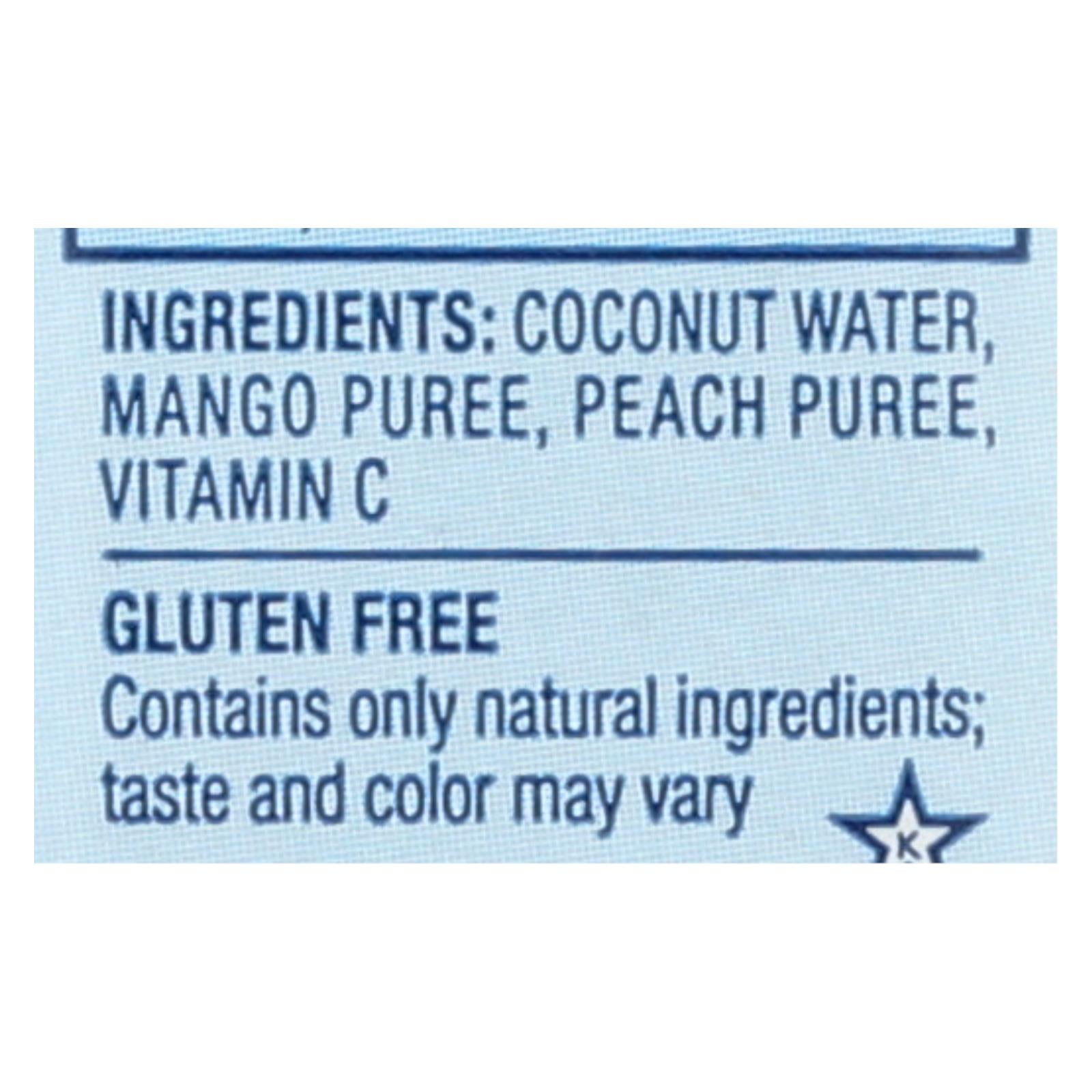 Vita Coco Coconut Water - Peach And Mango - Case Of 12 - 500 Ml - GreatEagleInc