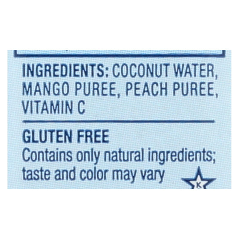 Vita Coco Coconut Water - Peach And Mango - Case Of 12 - 500 Ml - GreatEagleInc