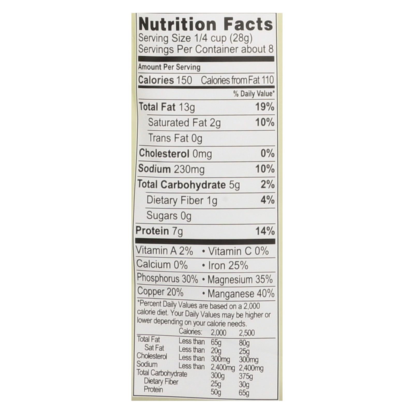 Living Intentions Organic Sprouted Seeds - Pumpkin Sunflower - Case Of 6 - 8 Oz. - GreatEagleInc