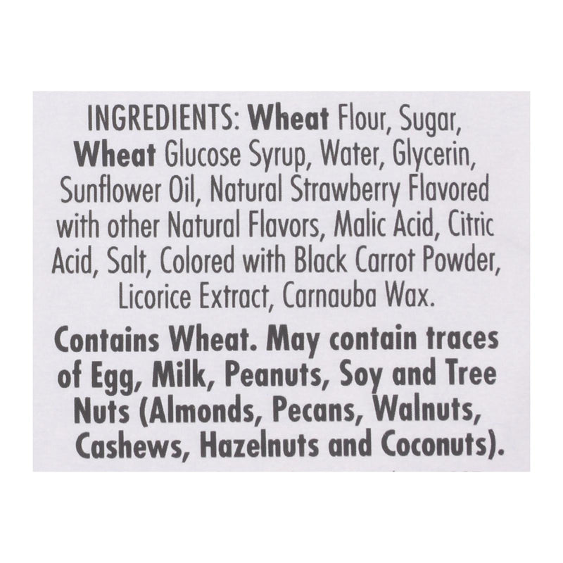 Darrell Soft Eating Liquorice - Strawberry - Case Of 8 - 7 Oz. - GreatEagleInc