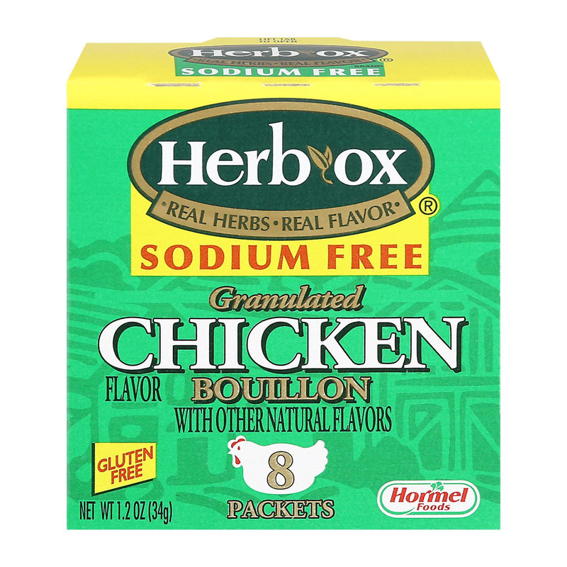Herb-ox Boullion - Chicken - Low Sodium - Case Of 12 - 8 Count - GreatEagleInc