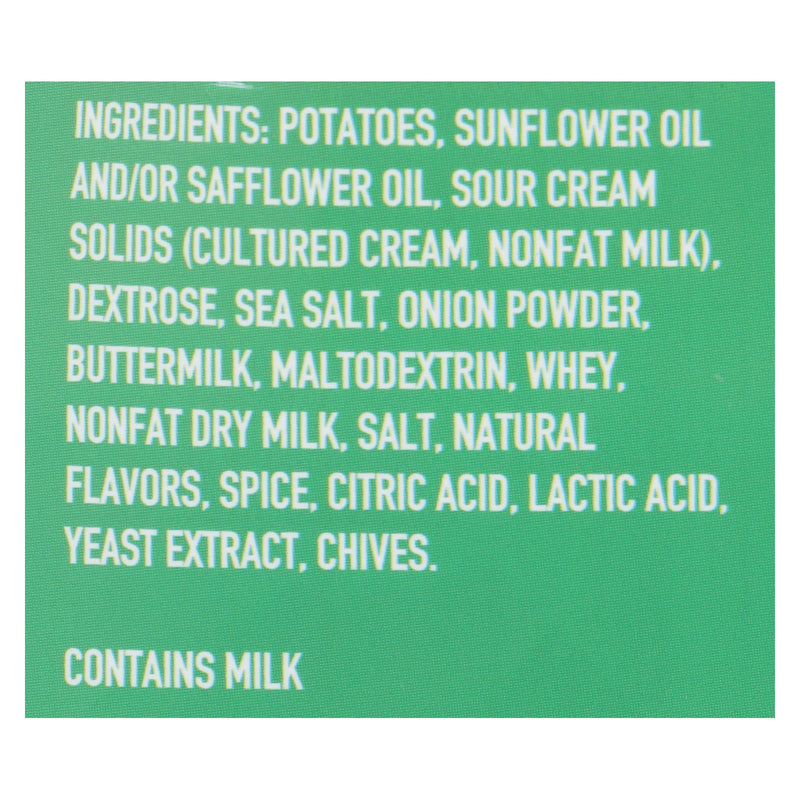 Boulder Canyon - Kettle Cooked Canyon Cut Potato Chips -sour Cream & Chives - Case Of 12 - 6.5 Oz - GreatEagleInc