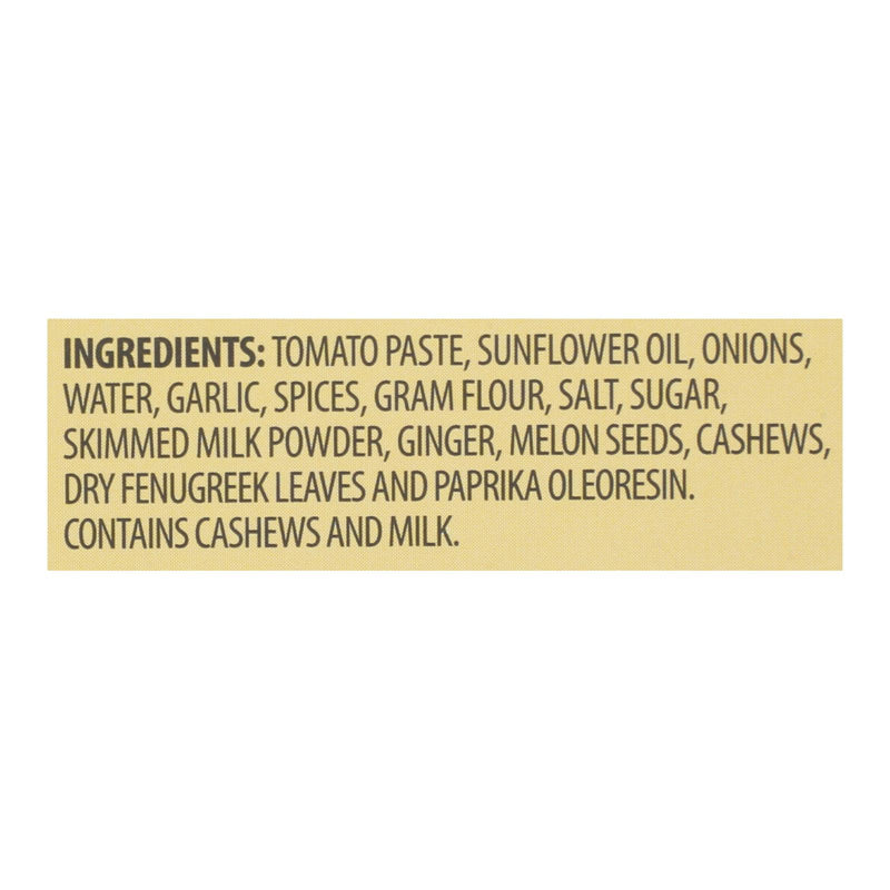 Kitchen Of India Paste - Butter Chicken Curry - 3.5 Oz - Case Of 6 - GreatEagleInc