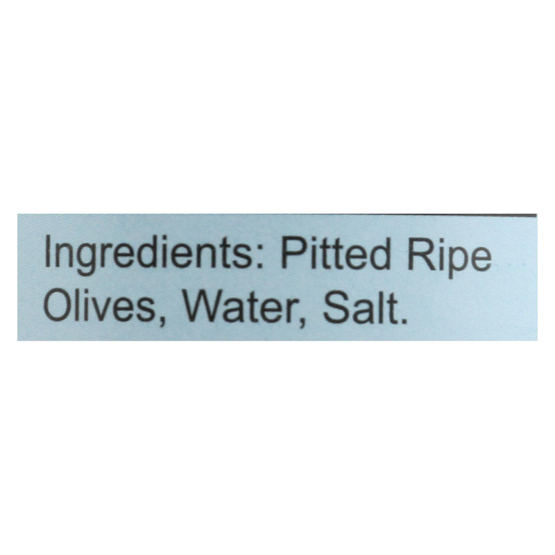 Santa Barbara Pitted Olives - Large Black - Case Of 12 - 5.75 Oz. - Eco-Friendly Home & Grocery