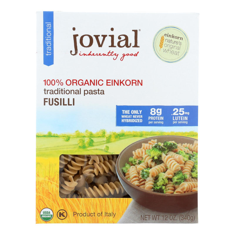 Jovial - Gluten Free Brown Rice Pasta - Fusilli - Case Of 12 - 12 Oz.