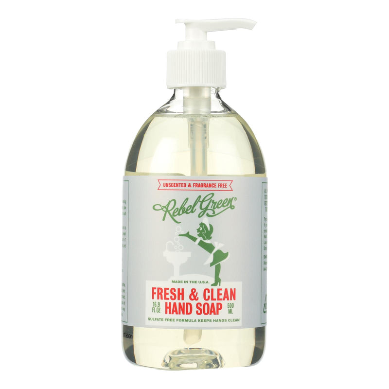 Rebel Green Hand Soap - Unscented - Case Of 4 - 16.9 Fl Oz