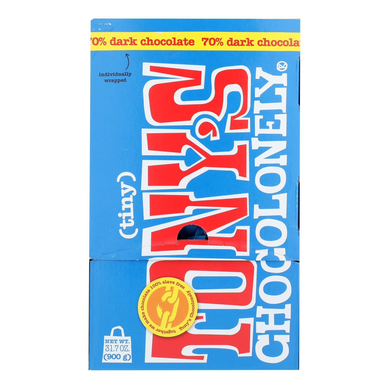 Tony's Chocolonely - Tt Dark Bulk Pck 100 Bites - 1 Each 1-31.7 Oz - GreatEagleInc