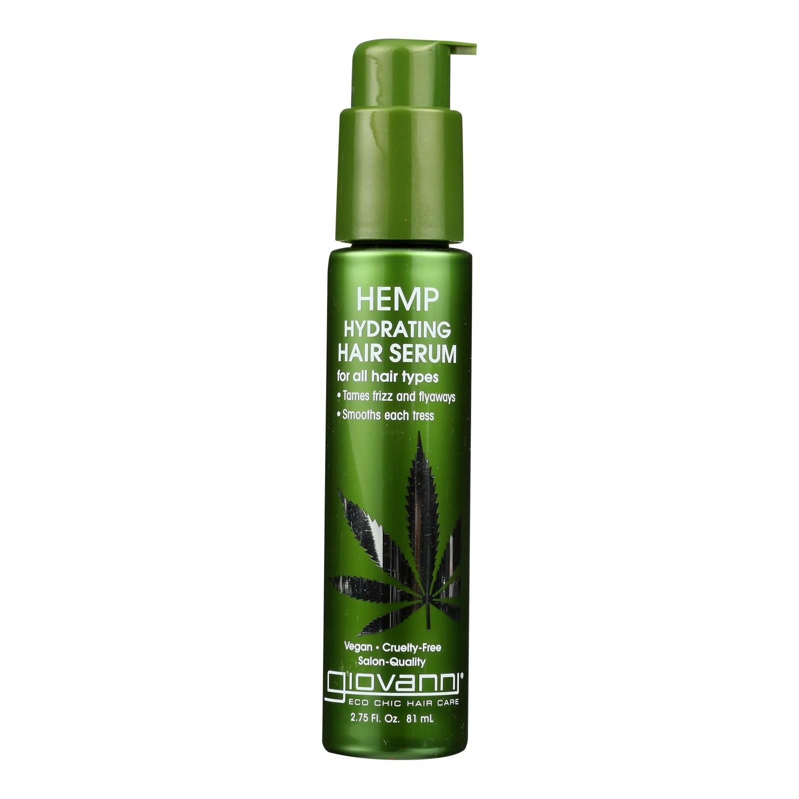 Giovanni Hair Care Products - Hemp Hair Serum Hydrate - 1 Each-2.75 Fz - GreatEagleInc