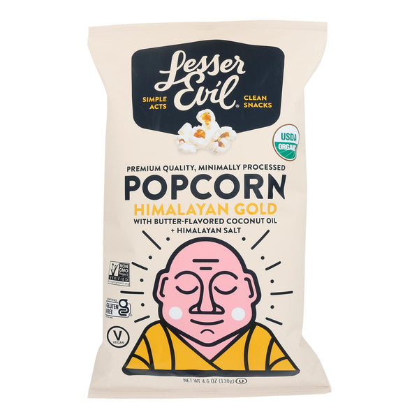 Lesser Evil - Popcorn Himlyn Gold - Case Of 12-4.6 Oz - GreatEagleInc