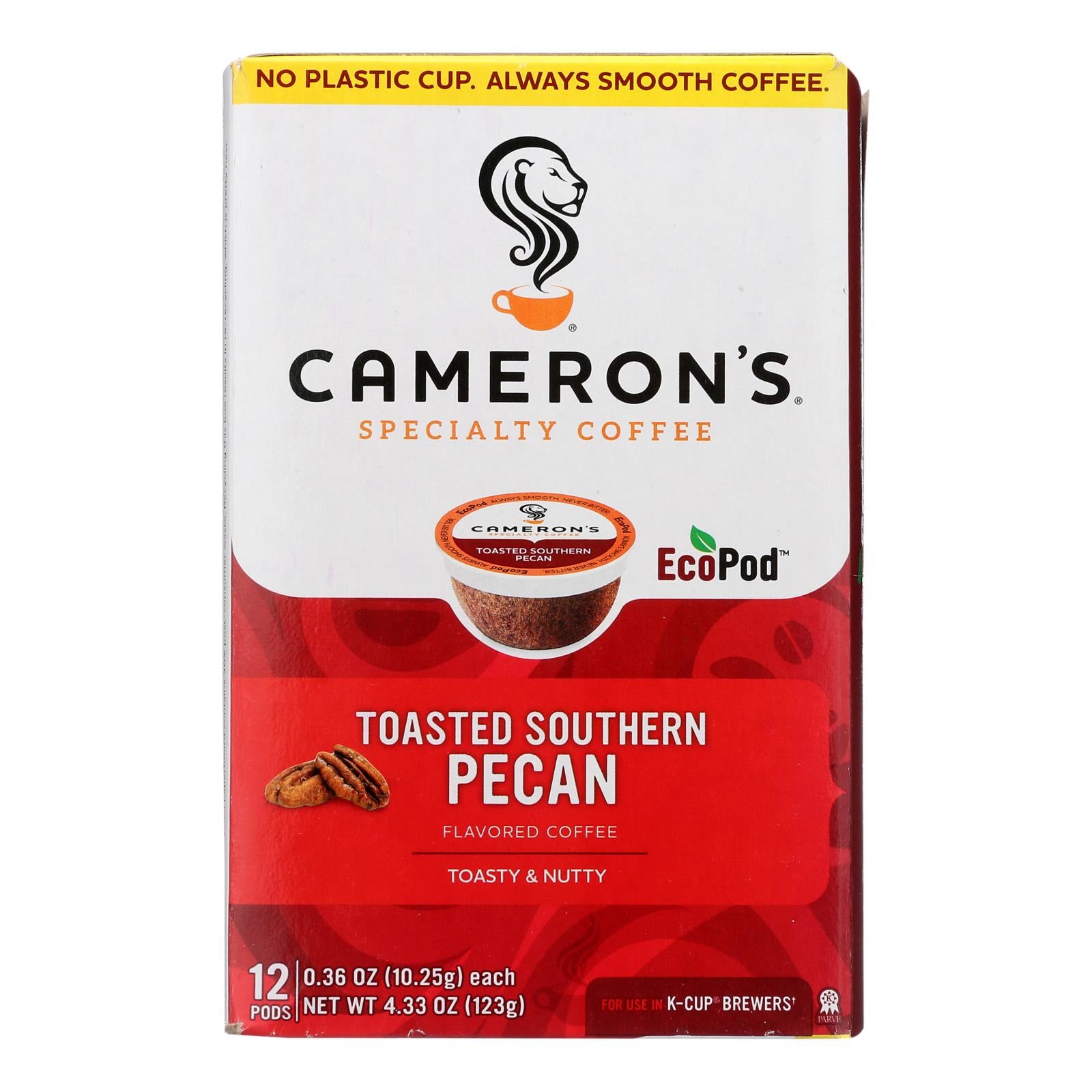 Cameron's Coffee - Coffee Toasted Southern Pecan - Case Of 6 - 12 Ct - GreatEagleInc