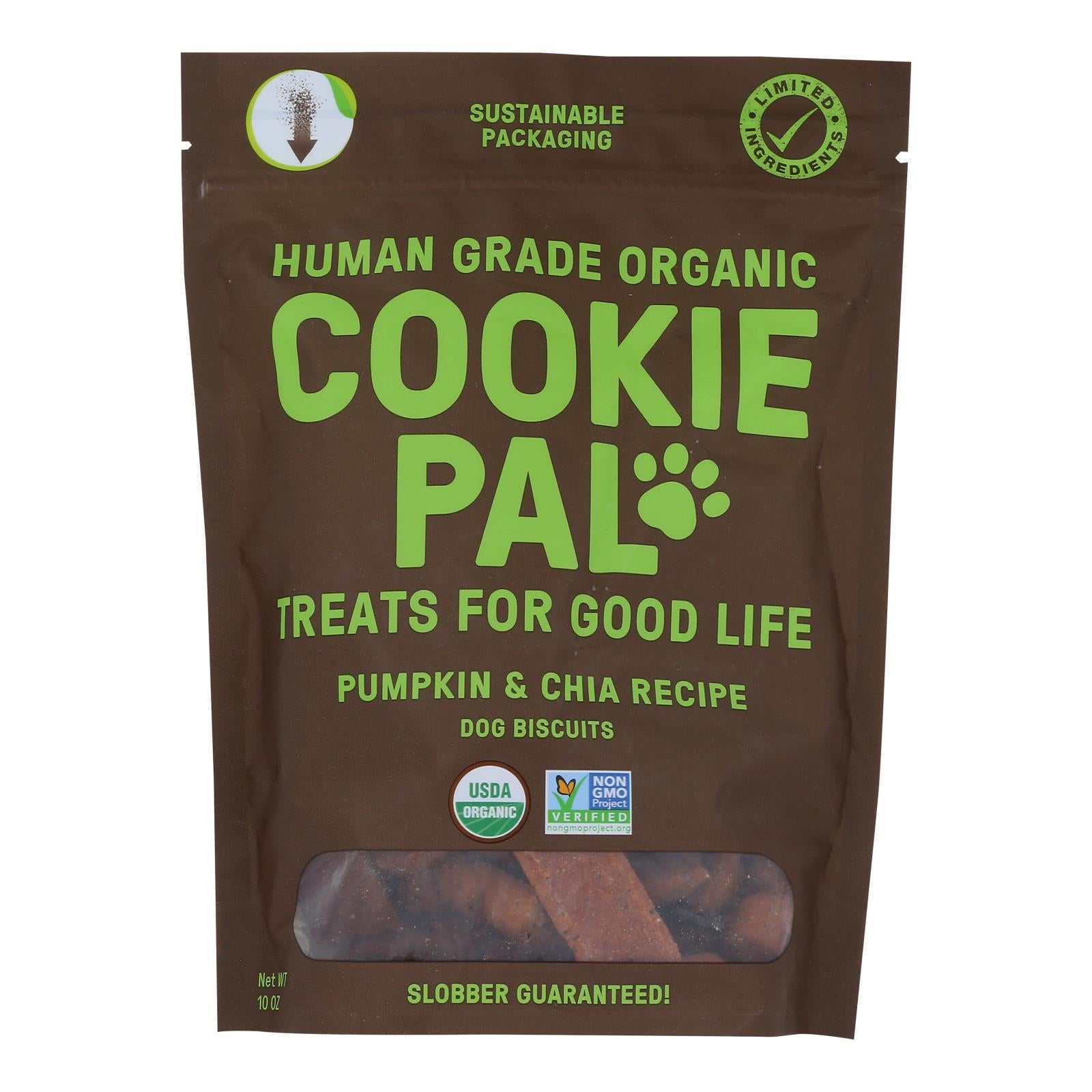 Cookie Pal - Dog Treat Pmpkm Chia - Case Of 4-10 Oz - GreatEagleInc