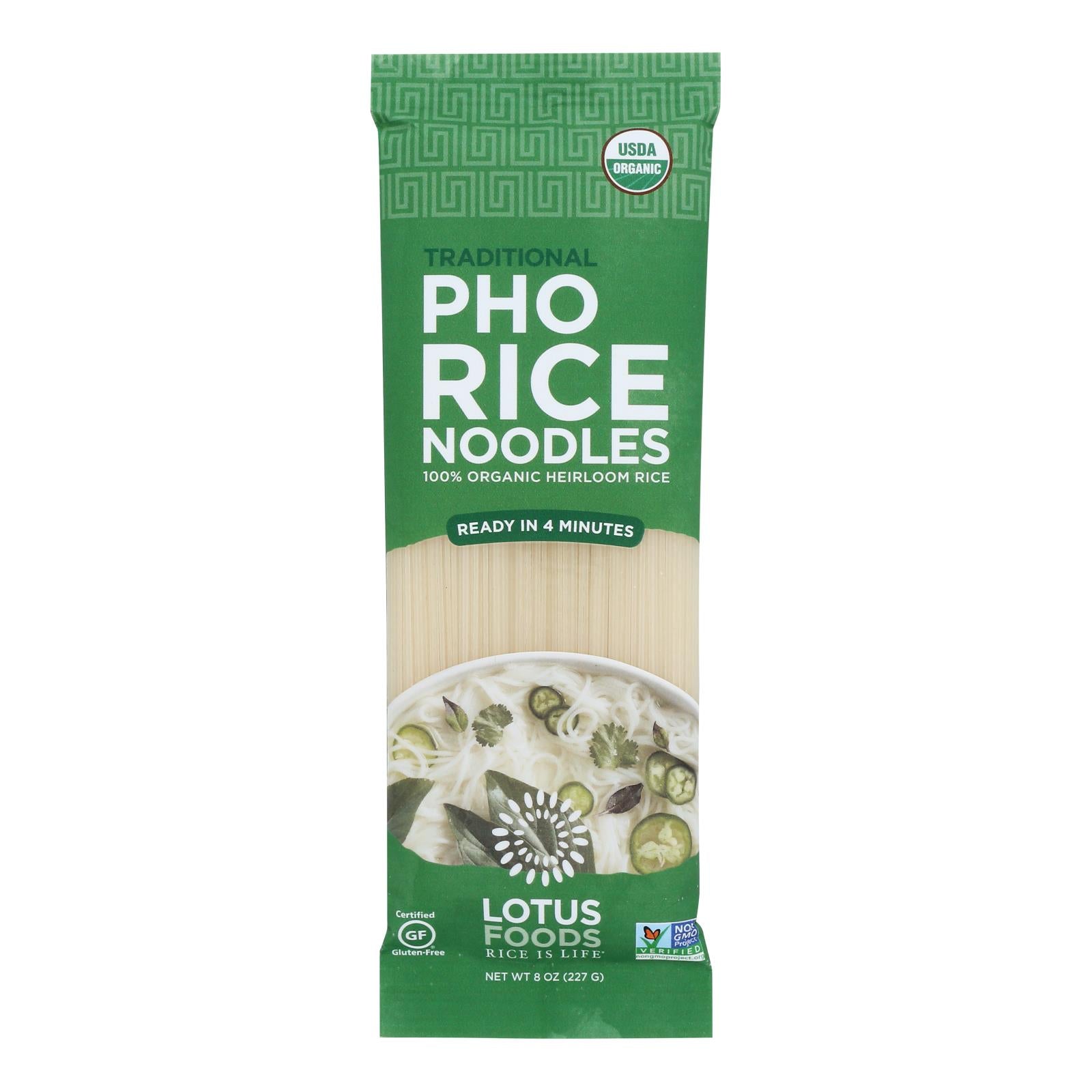 Lotus Foods - Ndls Organic Traditional Pho - Case Of 8-8 Oz - GreatEagleInc