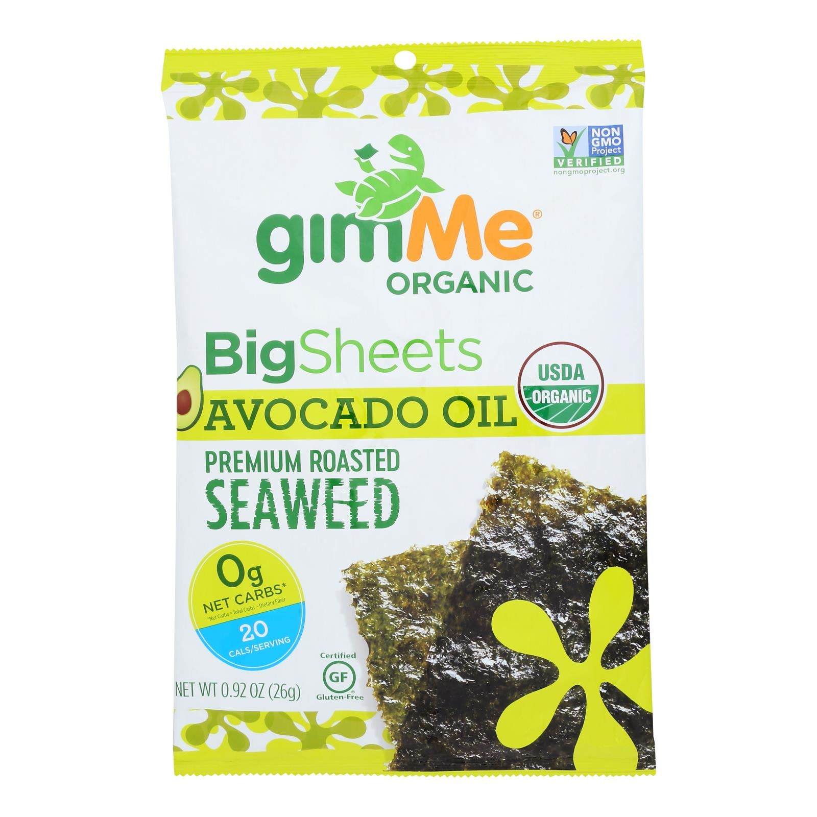 Gimme Seaweed Snacks - Seawd Snack Avocado Oil - Case Of 10-.92 Oz - GreatEagleInc