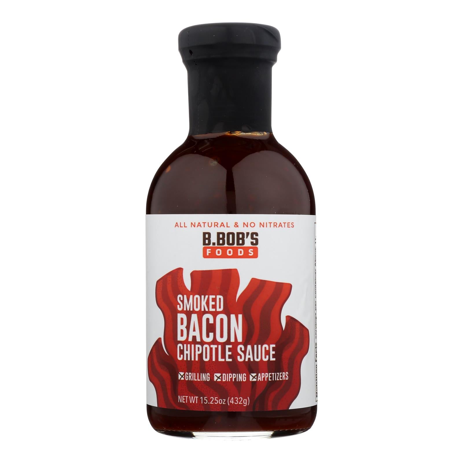 B.bob's - Sauce Smoked Bacon Chipotle - Case Of 6-15.25 Oz - GreatEagleInc