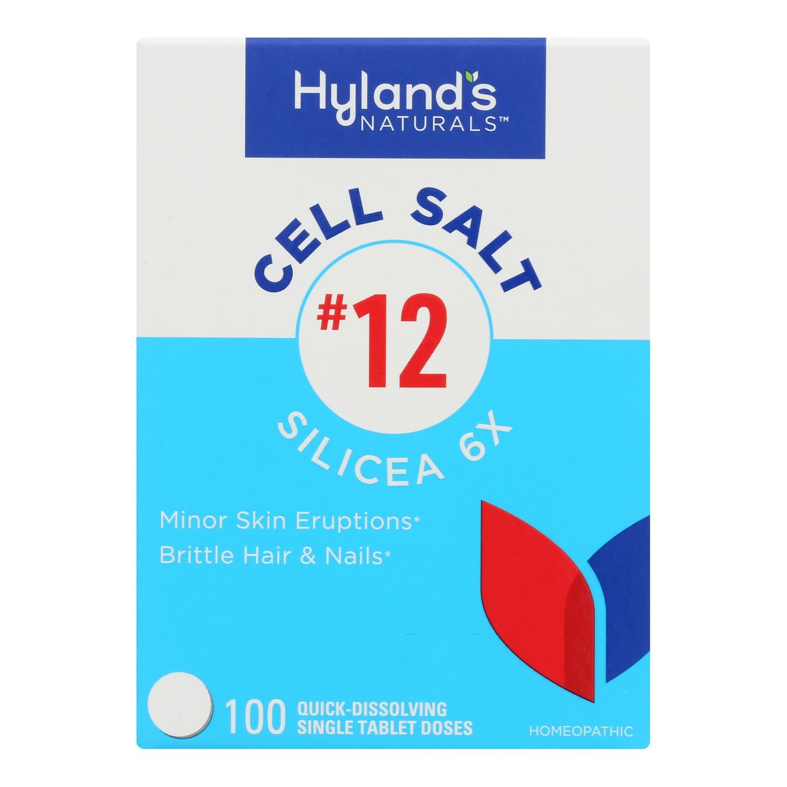 Hyland's - Silicea 6x #12 Cell Salts - 1 Each-100 Tab - GreatEagleInc