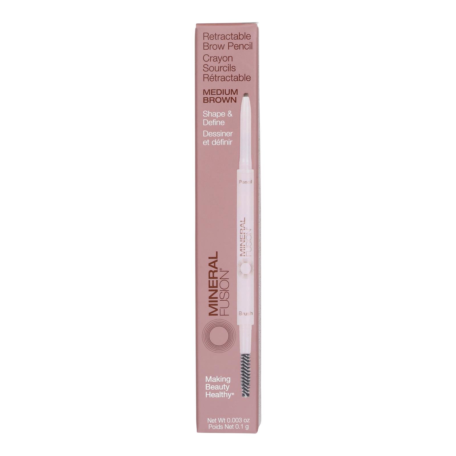 Mineral Fusion - Brow Pencil Medium Brown - 1 Each-.003 Oz - GreatEagleInc