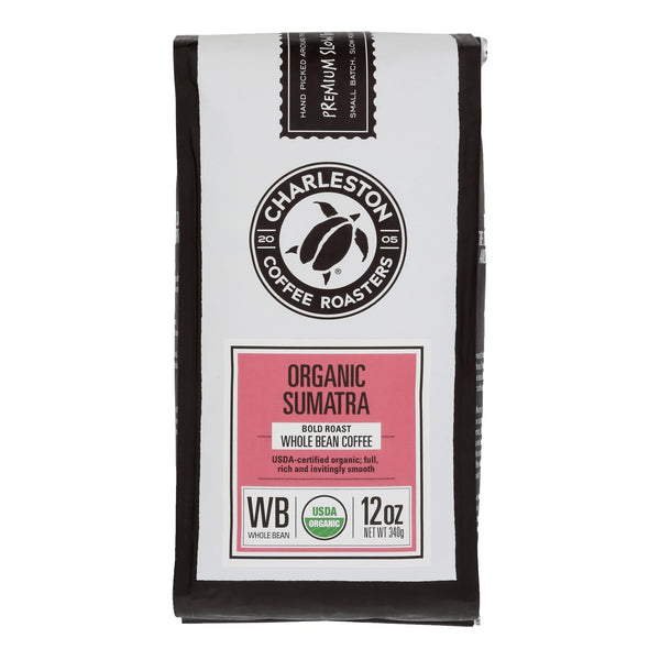 Charleston Coffee Roasters - Coffee Sumatra Whole Bean - Case Of 6 - 12 Oz - Home & Garden