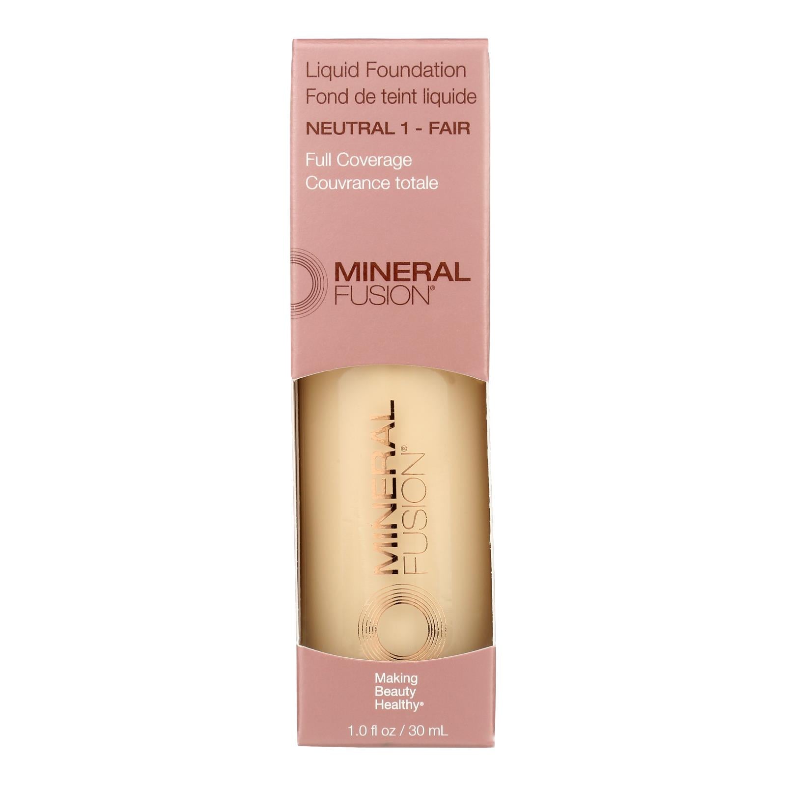 Mineral Fusion - Mkup Liquid Foundtn Ntrl 1 - 1 Each-1 Fz - GreatEagleInc