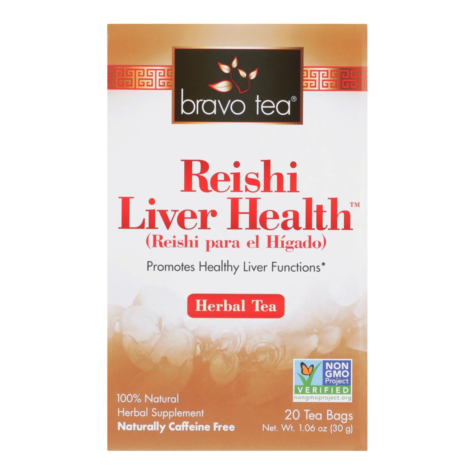 Bravo Teas And Herbs - Tea - Reishi Liver Health - 20 Bag - GreatEagleInc