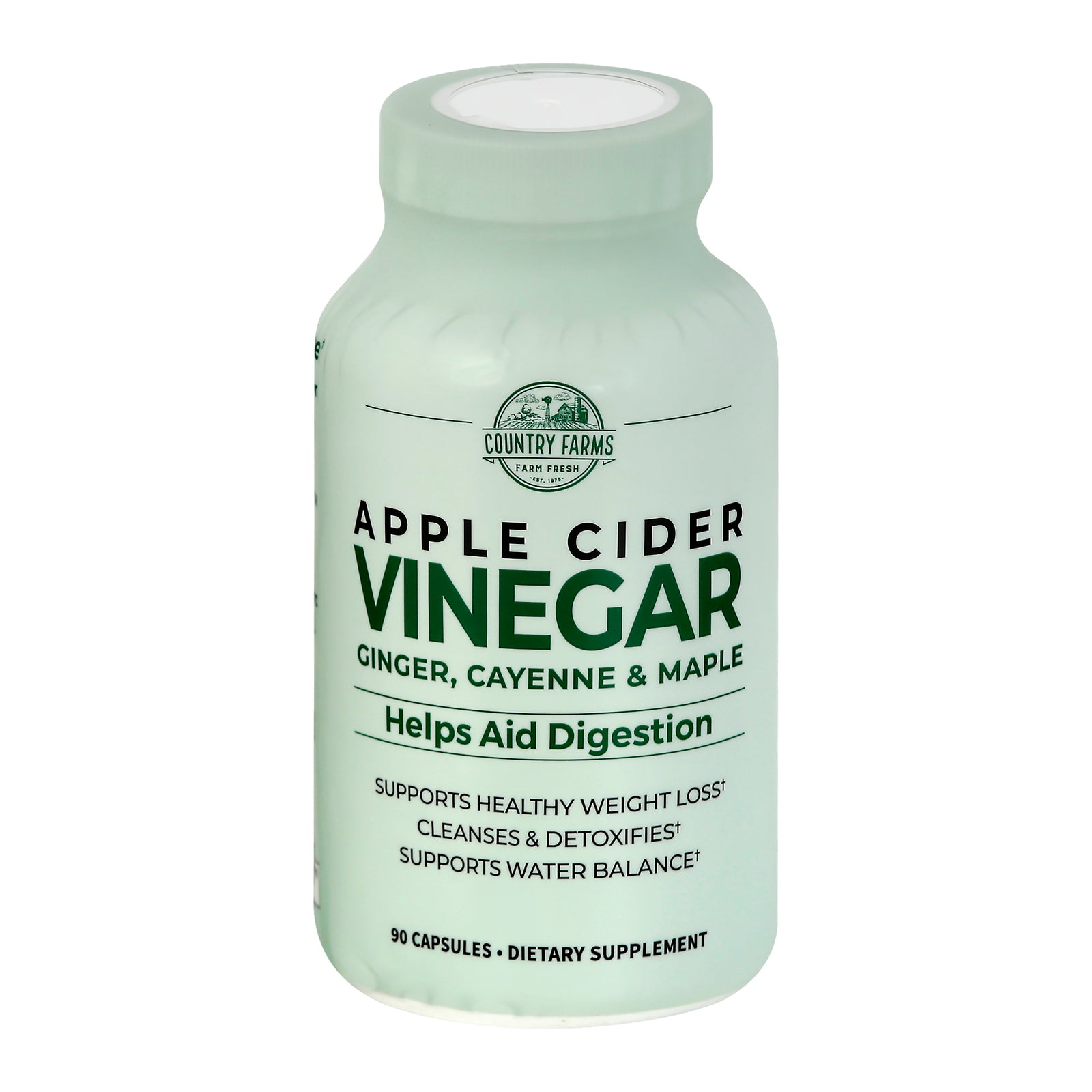 Country Farms - Apple Cdr Vinegar Capsule - 1 Each-90 Ct Default Title