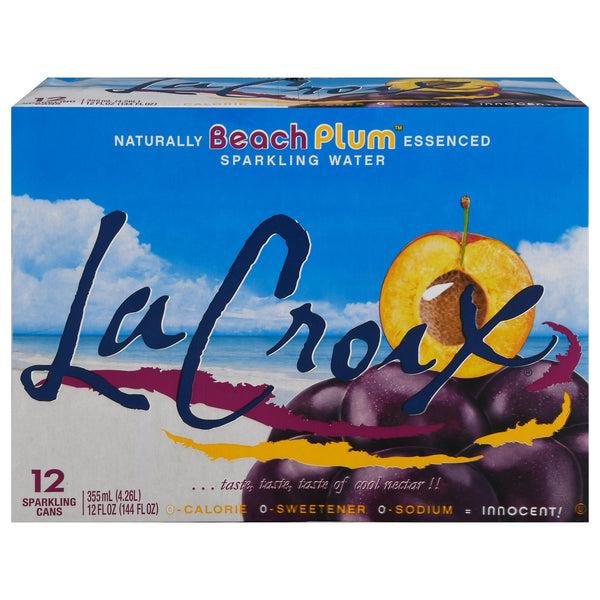Lacroix - Sparkling Water Beach Plum - Case Of 2-12/12 Fz - GreatEagleInc