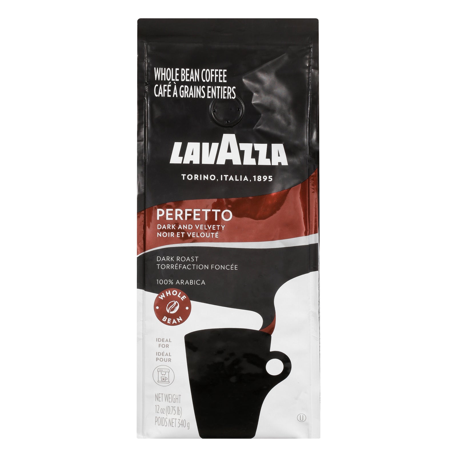 Lavazza - Coffee Bag Perfetto Wbean - Case Of 6-12 Oz - GreatEagleInc