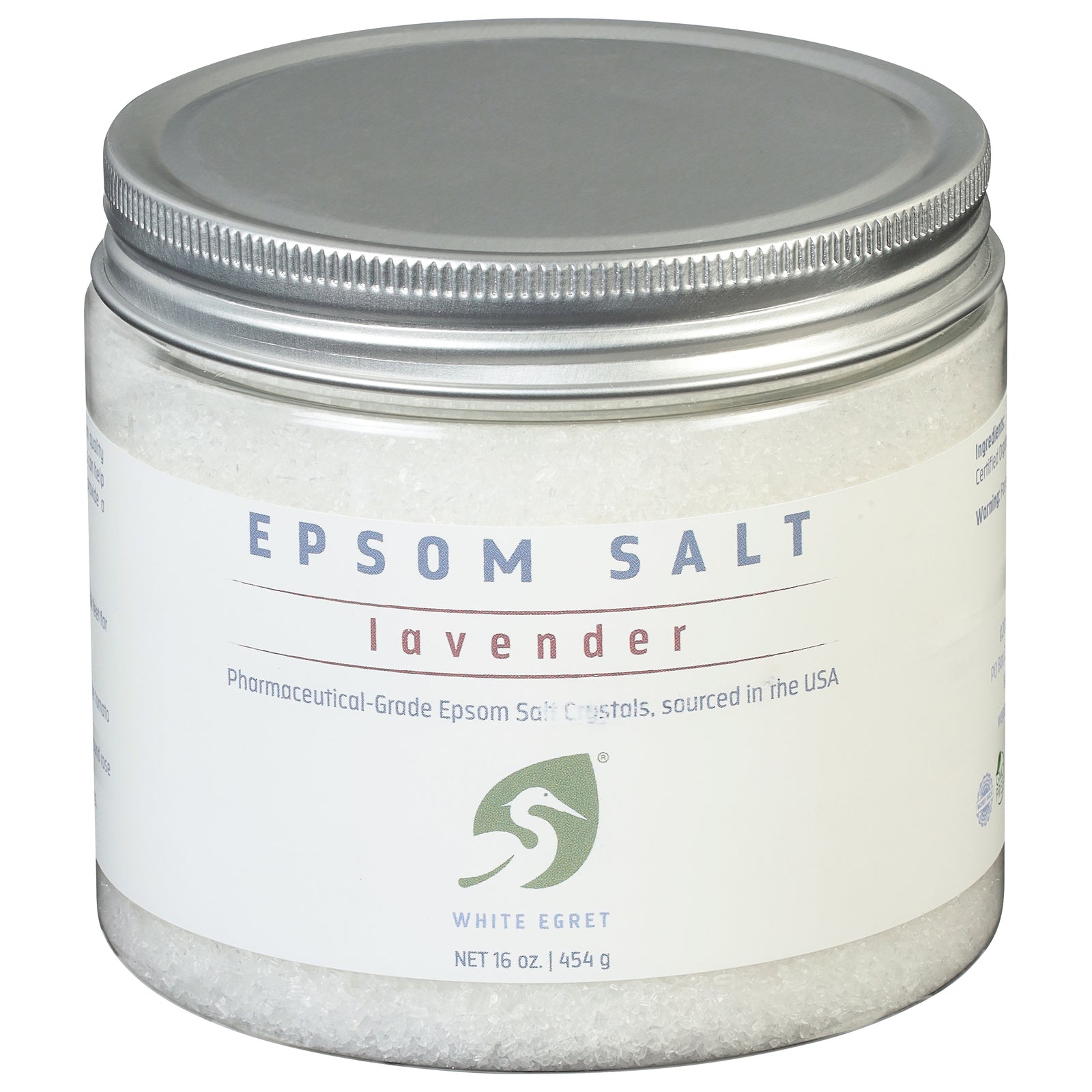 White Egret - Epsom Salt Lavender - 1 Each - 16 Oz - GreatEagleInc