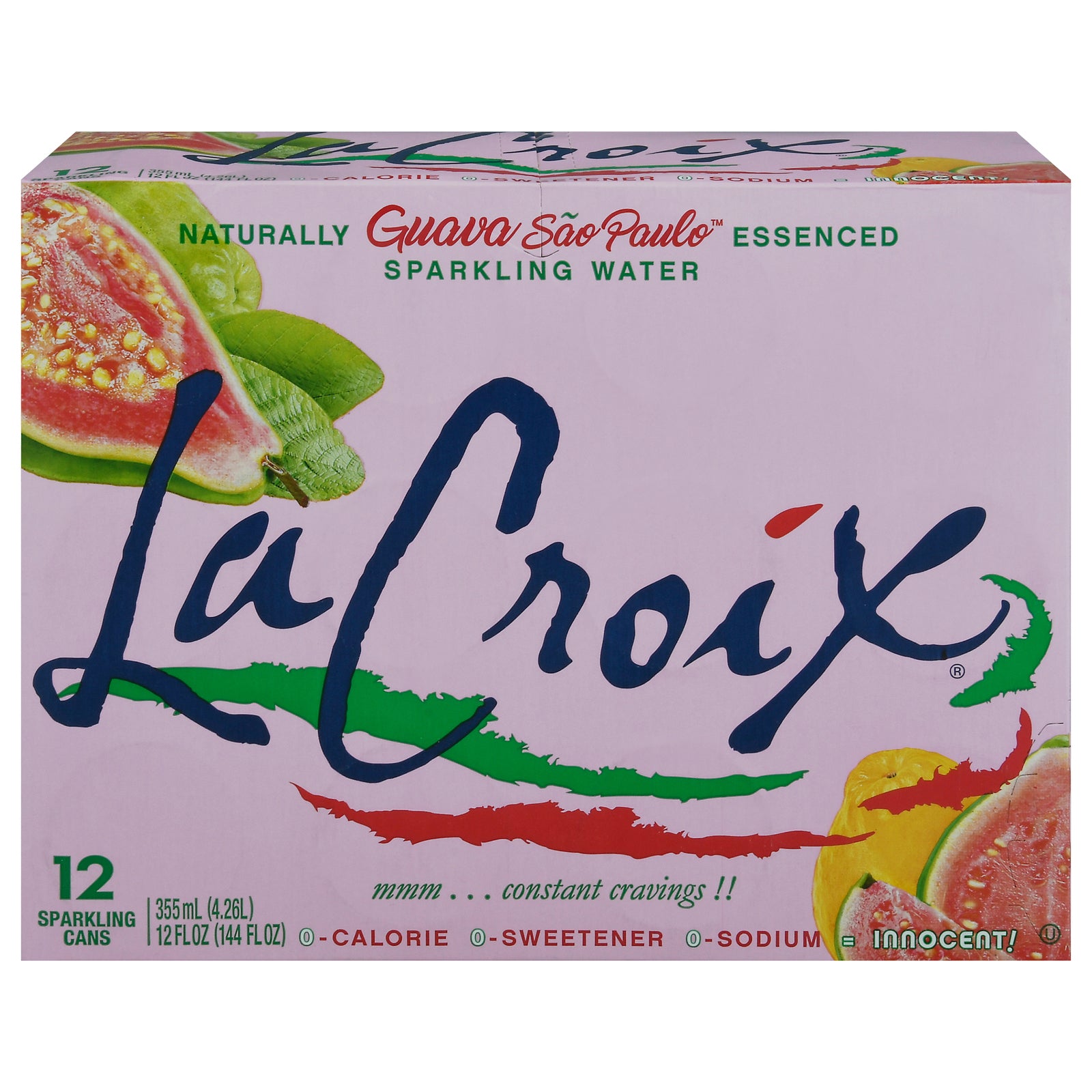 Lacroix - Sparkling Water Guava Sao Pl - Case Of 2-12/12 Fz - GreatEagleInc