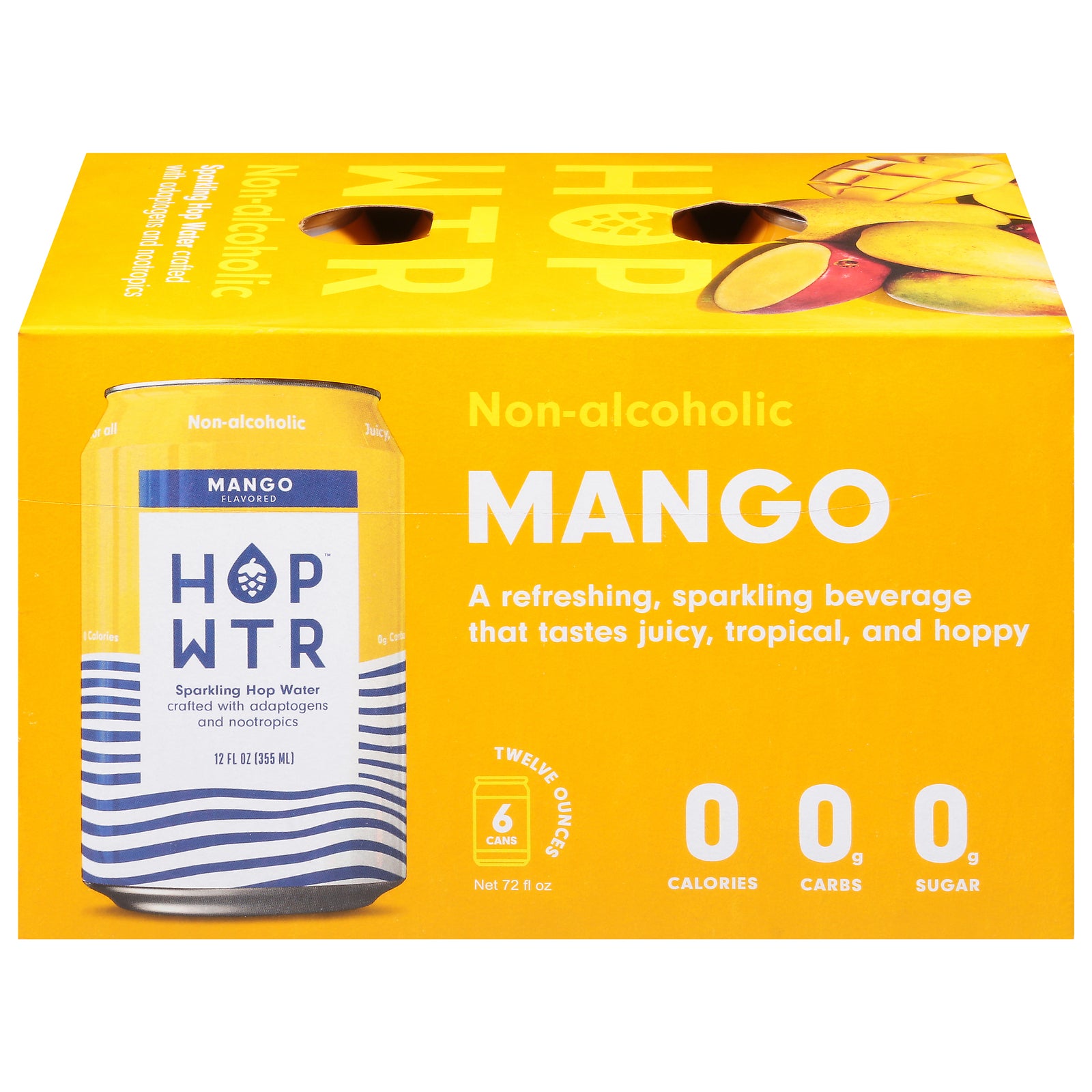 Hop Water - Hop Water Spk Mango 6pk - Case Of 4-6/12 Fz - GreatEagleInc