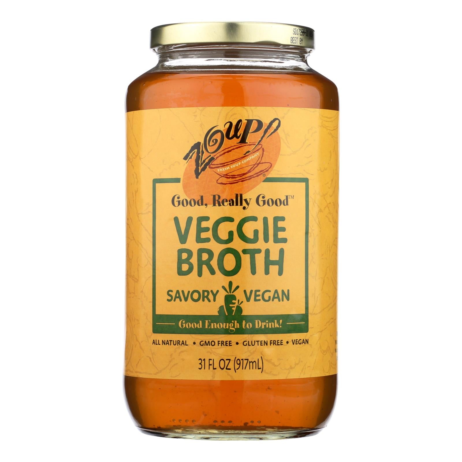 Zoup! Good, Really Good Zoup, Good, Really Good, Veggie Broth - Case Of 6 - 31 Fz - GreatEagleInc