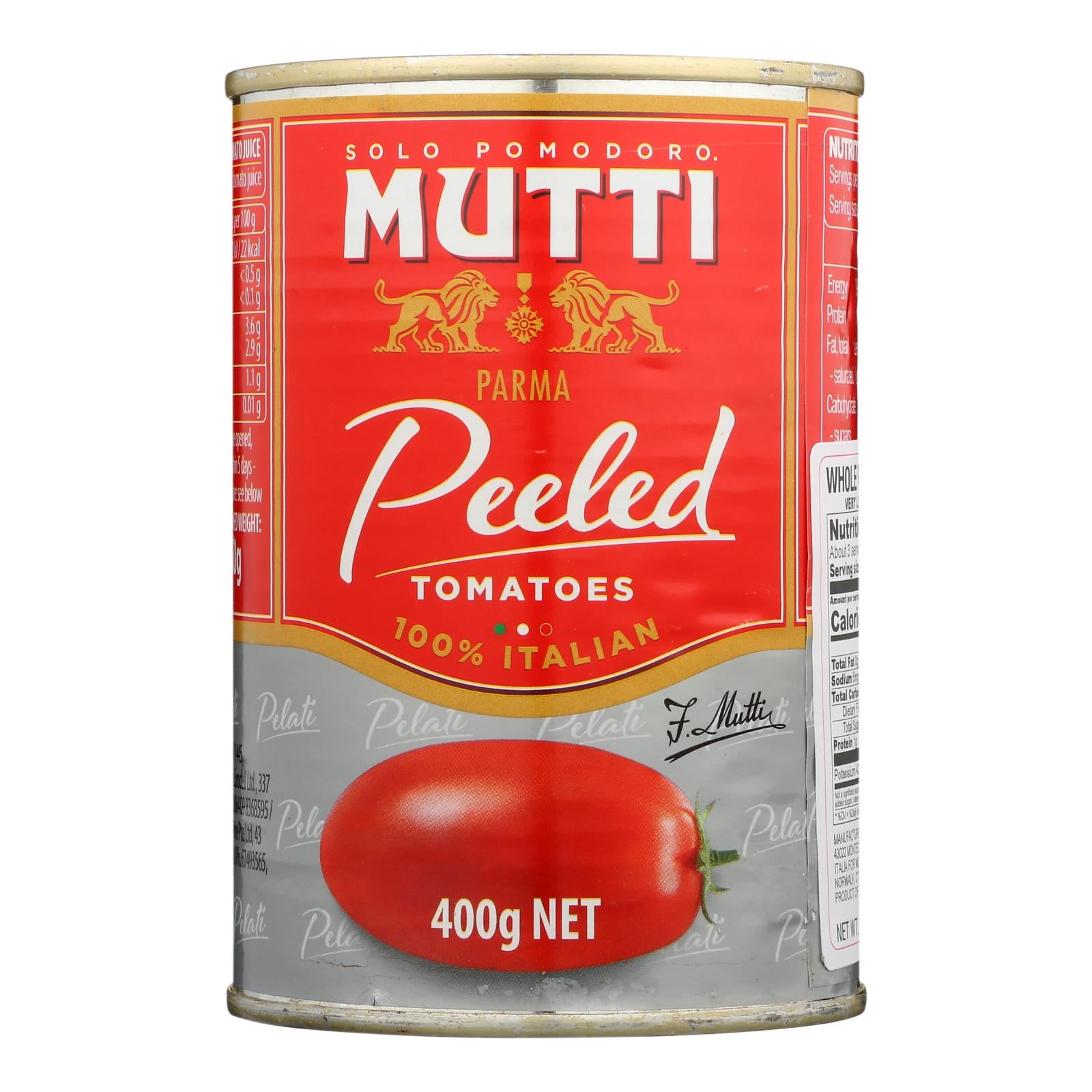 Mutti - Tomatoes Whole Peeled - Case Of 12 - 14 Oz - GreatEagleInc