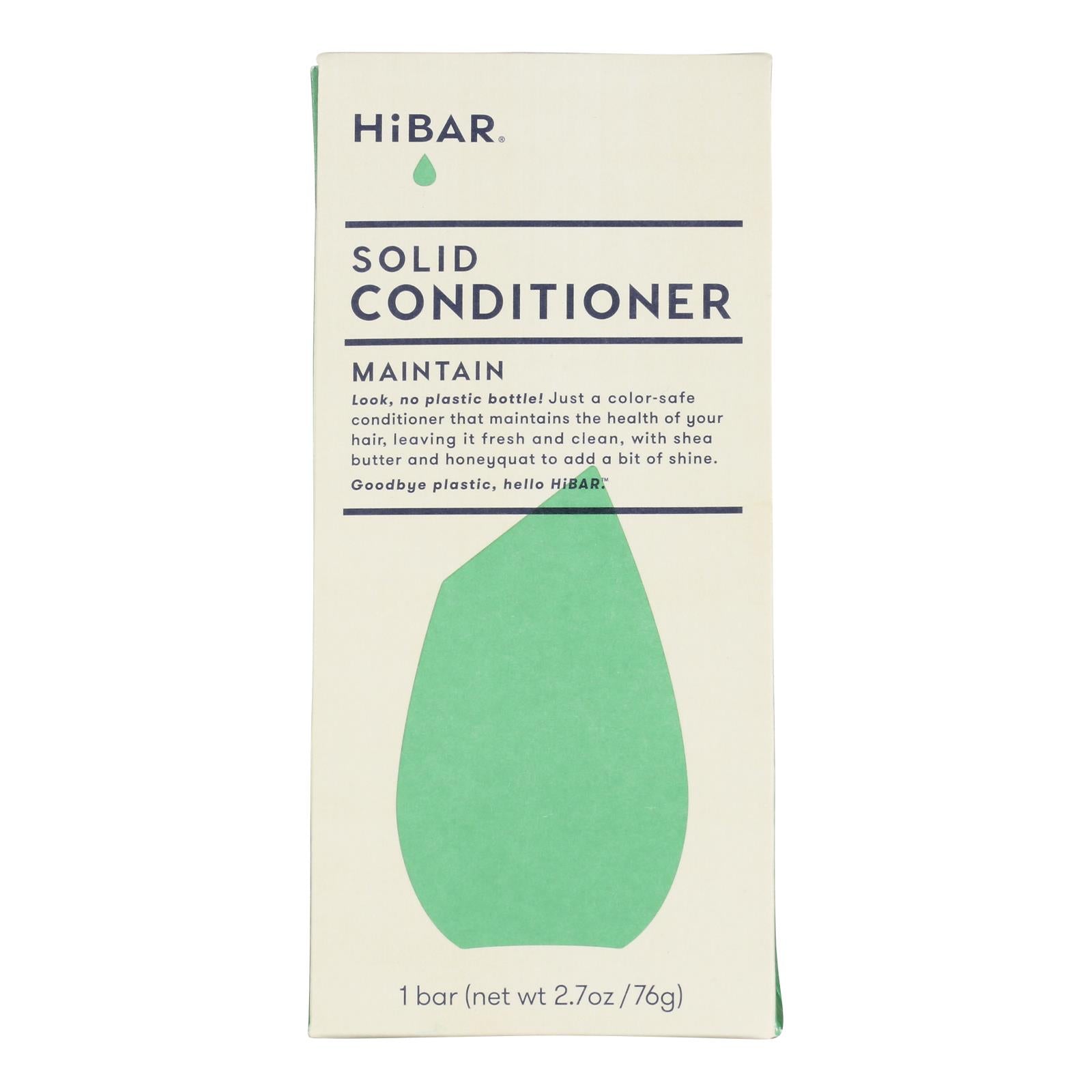 Hibar Inc - Conditioner Solid Maintain - 1 Each -2.7 Oz - GreatEagleInc