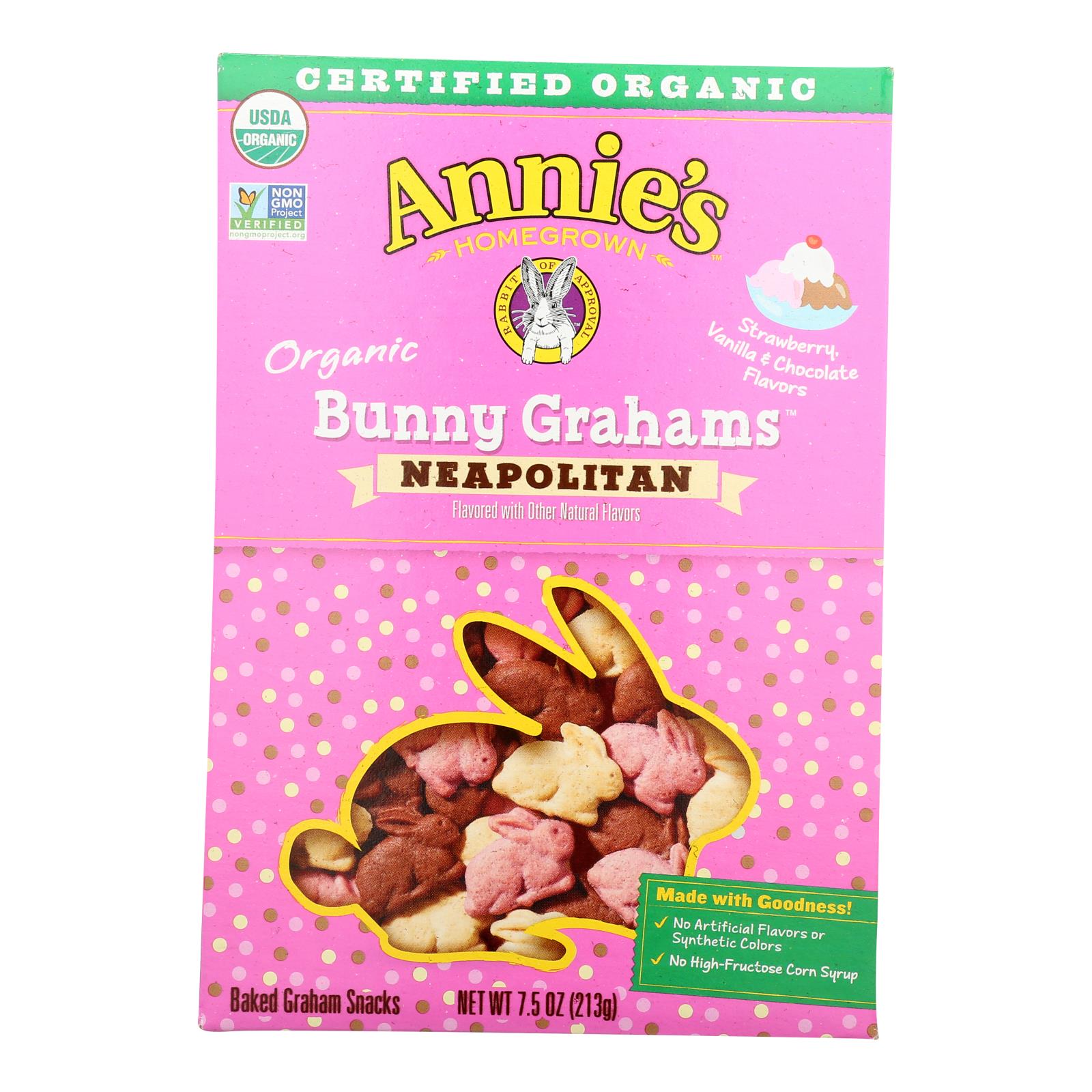 Annie's Homegrown - Crckrs Neapltn Bunnie - Case Of 12-7.5 Oz - GreatEagleInc