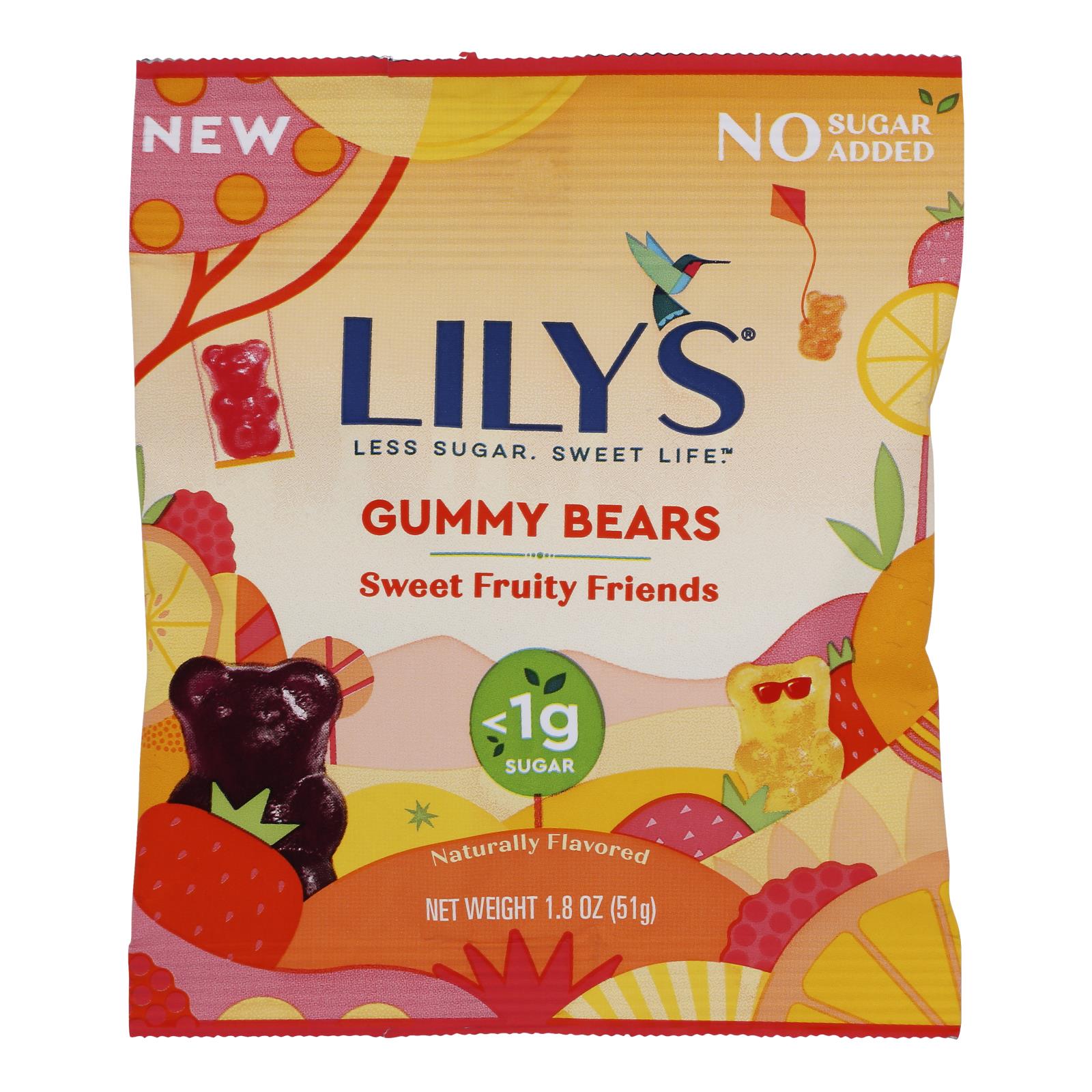 Lilys - Gummy Bears Sweet Fruit - Case Of 12-1.8 Oz - GreatEagleInc