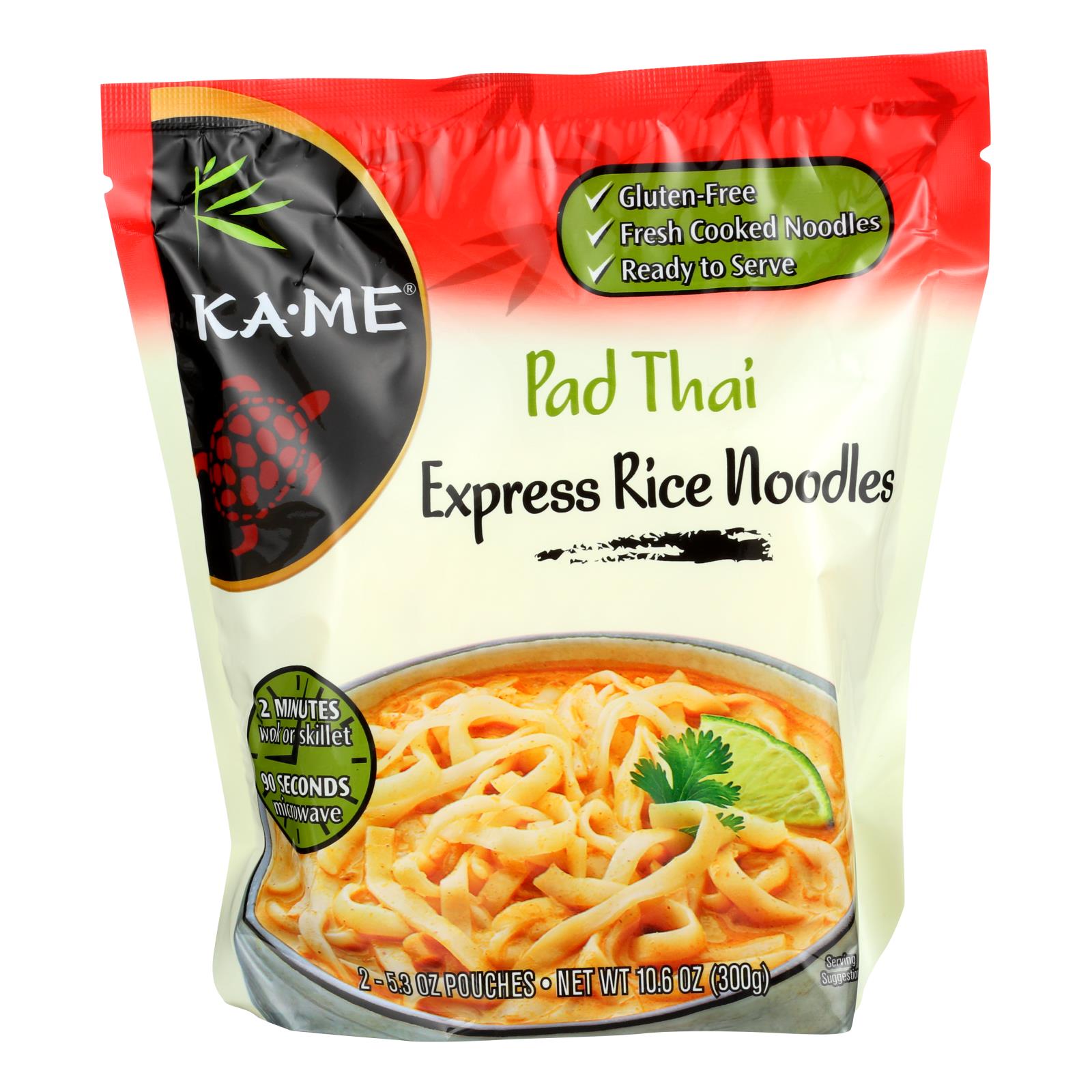 Ka-me Pad Thai Express Rice Noodles  - Case Of 6 - 10.6 Oz - Home & Garden