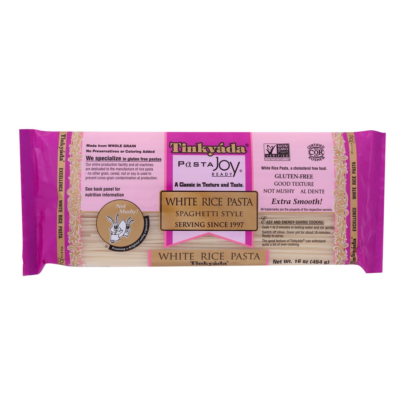 Tinkyada White Rice Spaghetti - Spaghetti - Case Of 12 - 16 Oz - GreatEagleInc