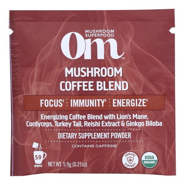 Om - Coffee Mushroom Blend - Case Of 10-.20 Oz - GreatEagleInc
